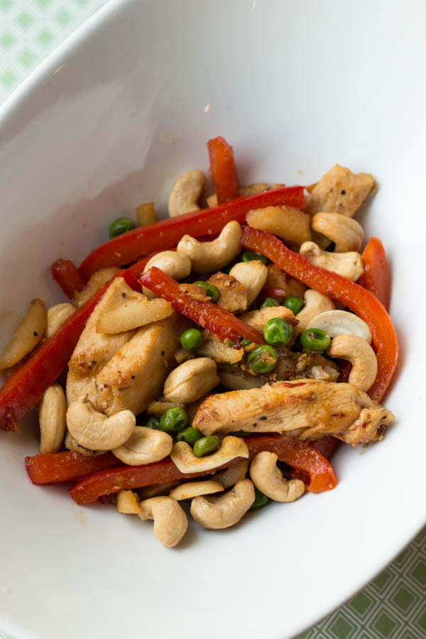 Sweet and Spicy Cashew Chicken