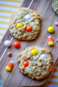 White Chocolate M+M and butterscotch chip cookies II