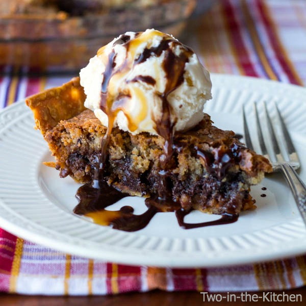 Butterscotch and Chocolate Chip Cookie Pie  Two in the Kitchen cii