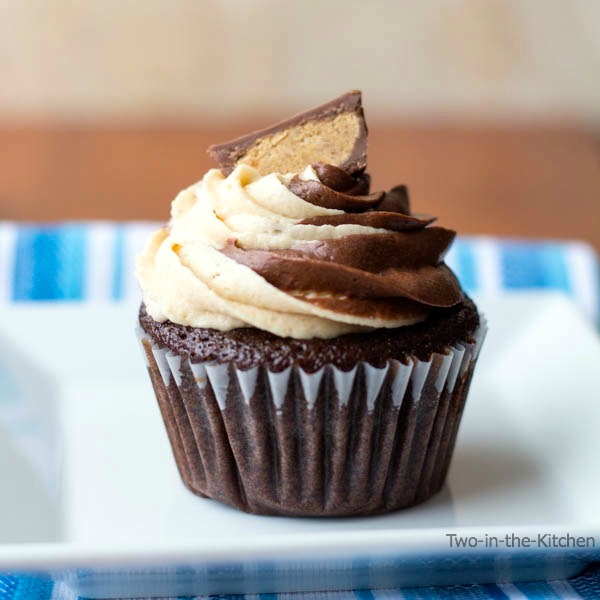 Chocolate and Peanut Butter Swirled Cupcakes  Two in the Kitchen ciii