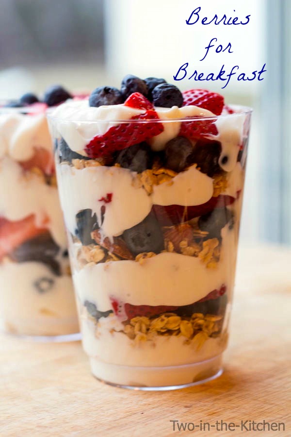 Berries for Breakfast-  Two Ways  Two in the Kitchen y