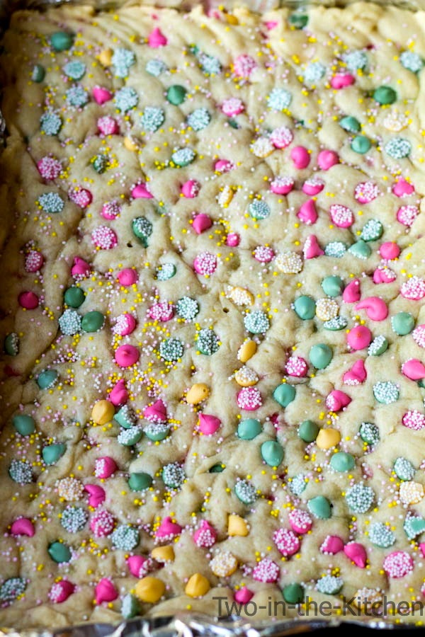 Mother's Day Melty Mint Sugar Cookie Bars  Two in the Kitchen vi