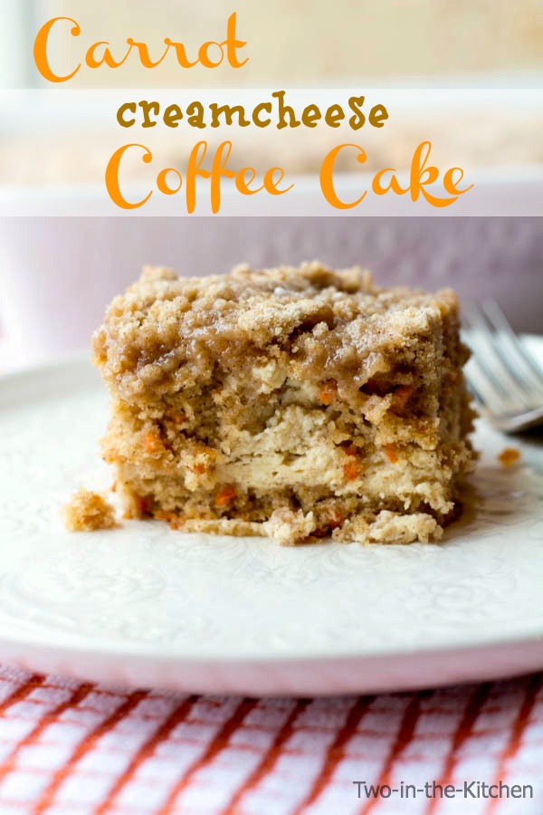 carrot cream cheese coffee cake  Two in the Kitchen vii