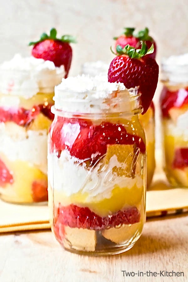 Strawberry Shortcake Parfaits in a Jar  Two in the Kitchen vii
