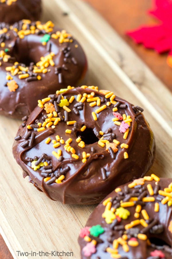 Baked Double Chocolate Donuts  Two in the Kitchen vii