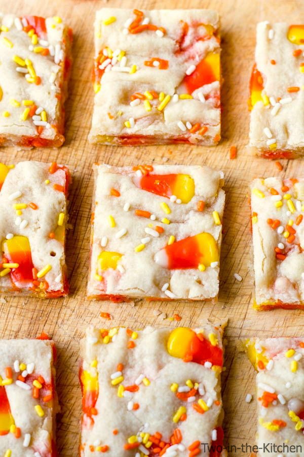 Candy Corn Sugar Cookie Bars  Two in the Kitchen vi