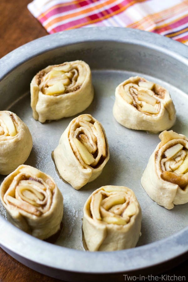 Caramel Apple Sticky Rolls  Two in the Kitchen p