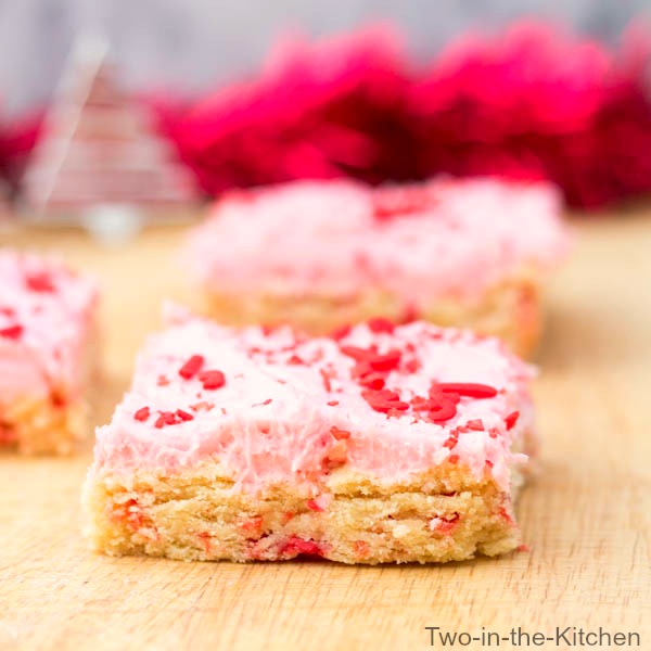 Peppermint Frosted Sugar Cookie Bars  Two in the Kitchen ciii