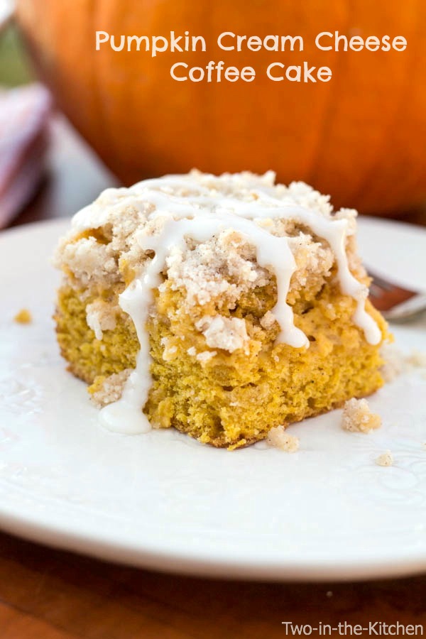Pumpkin Cream Cheese Coffee Cake  Two in the Kitchen v
