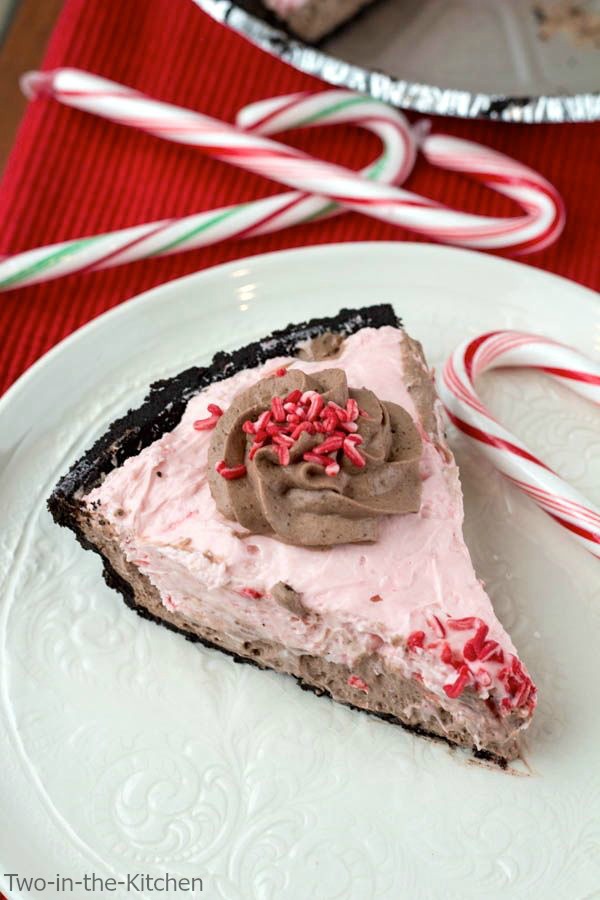 Candy Cane French Silk Pie  Two in the Kitchen vii
