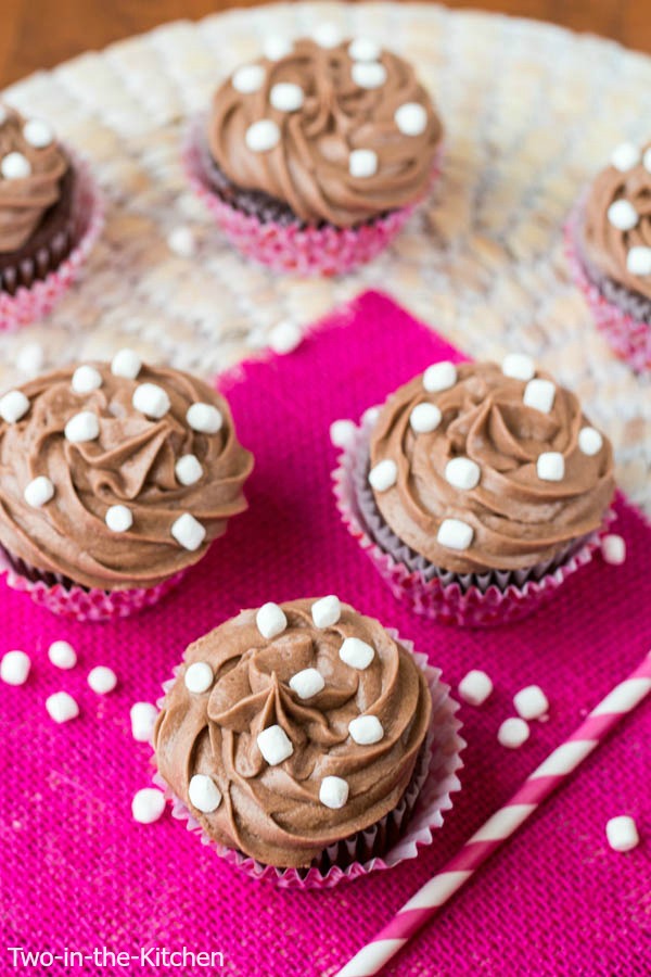 Hot Chocolate Cupcakes  Two in the Kitchen vii