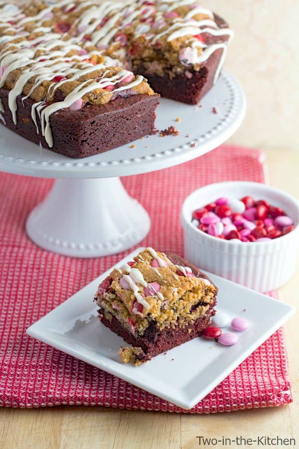 Red Velvet Brookie Cake  Two in the Kitchen v