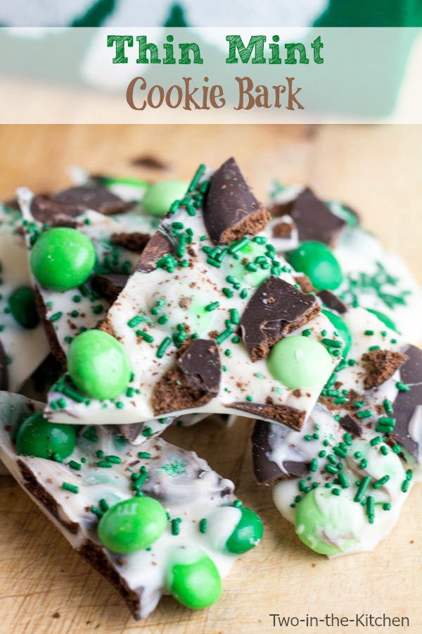 Thin Mint Candy Bark  Two in the Kitchen v