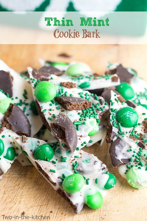 Thin Mint Candy Bark  Two in the Kitchen vv