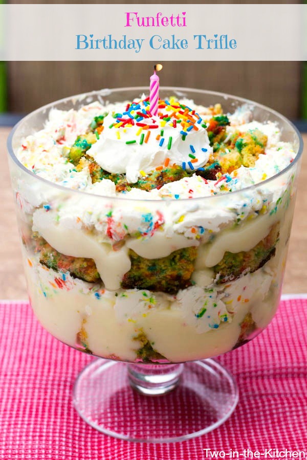 Funfetti Birthday Cake Trifle  Two in the Kitchen v