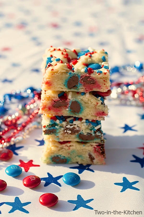 Patriotic Sugar Cookie Bars  Two in the Kitchen vii