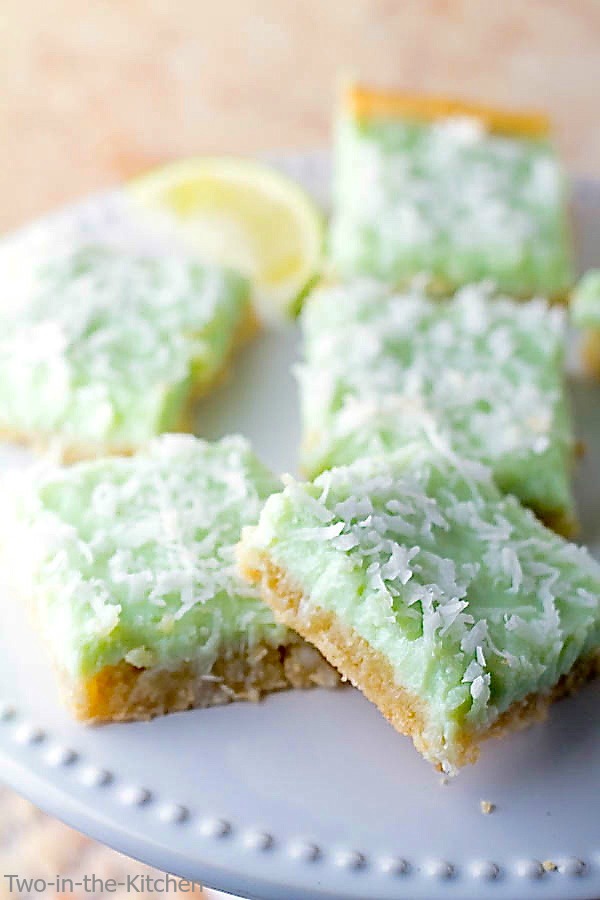 Coconut Key Lime Cookie Bars | Two in the Kitchen vi