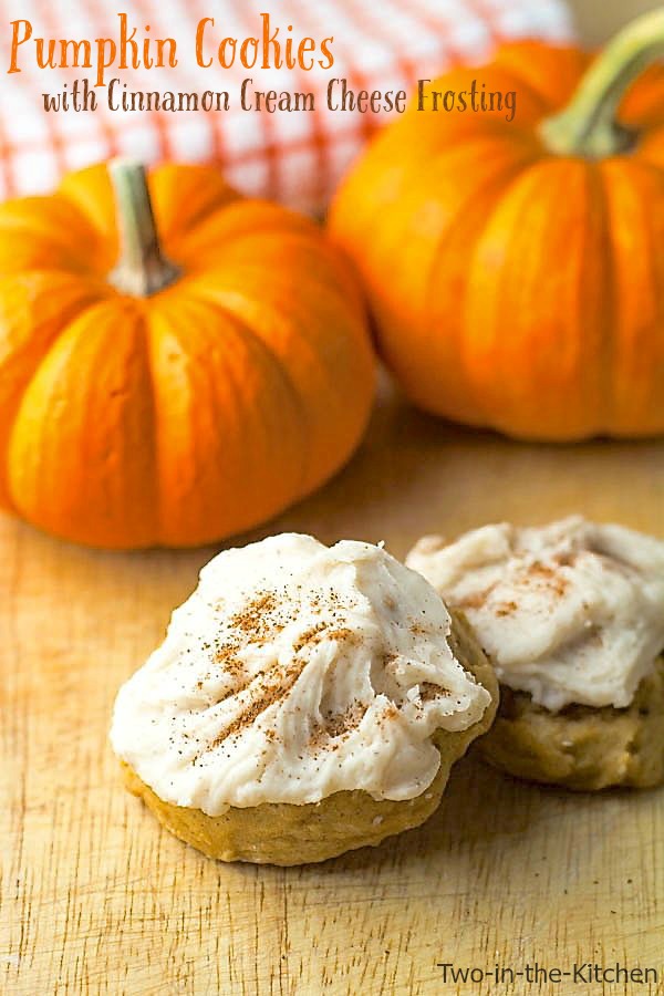 Pumpkin Cookies with Cinnamon Cream Cheese Frosting Two in the Kitchen vii