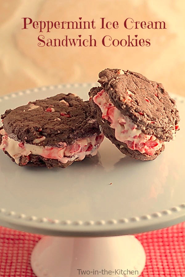 Peppermint Ice Cream Sandwich Cookies Two in the Kitchen vii